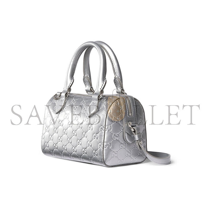 GUCCI GG EMBLEM SMALL BOSTON BAG 848889 (20.5*14*11.5cm)